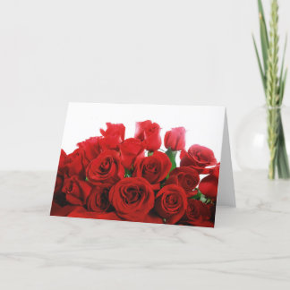 De Festividades Cartão vermelho do dia dos namorados das rosas