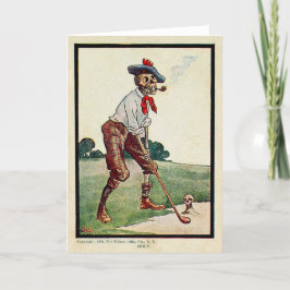 De Festividades Cartão Vintage 1905 Golf