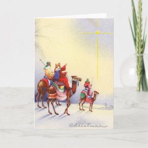 De Festividades Cartão Vintage Três Sábios