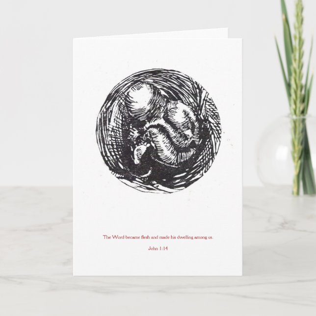 De Festividades Cartão "Word Made Flesh" (Frente)
