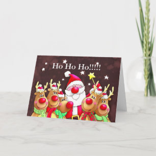 De Festividades Cartão x-mas bonito, ho ho ho ho!!