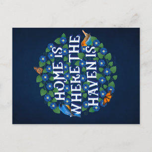 De Festividades Casa É Onde O Haven Está / Cartão Postal