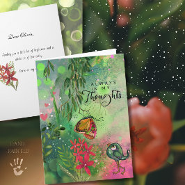 De Festividades Cena Suave da Floresta nos Meus Pensamentos Cartão