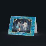 De Festividades Chanucá - Cartão Saudável Blues & Golds<br><div class="desc">Cartão de Saudação Chanucá "Blues & Golds" com envelope. Para personalizar este cartão, basta excluir texto e adicionar sua própria mensagem. Escolha seu estilo de fonte, cor e tamanho favoritos. Exclua a foto e adicione a sua. As fotos podem ser editadas (recortadas, movidas, redimensionadas, rotacionadas, etc.) O elemento design de...</div>