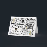 De Festividades Chanukah - Palavras do Cartão Saudável Chanukah<br><div class="desc">"Chanukah Words" Hanukkah - Cartão de Saudação com Envelope. Para personalizar este cartão basta apagar texto, "Paz e Amor" e adicionar suas próprias palavras. Escolha seu estilo de fonte, cor, tamanho e texto favoritos. Altere o texto para a sua placa de dentro de gosto! Obrigados para parar e comprar. Muito...</div>