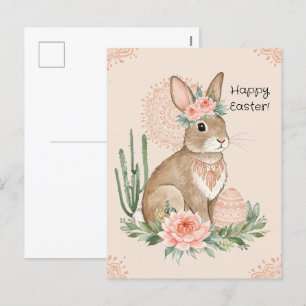 De Festividades Christian Easter Bunny - Cartão Postal