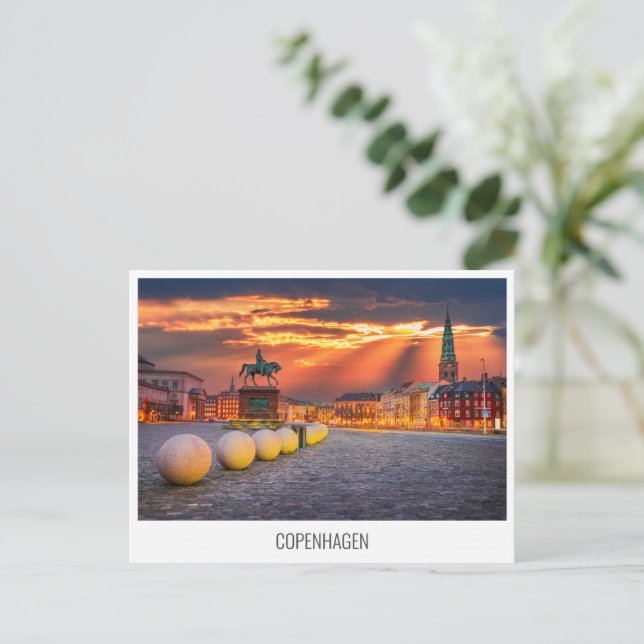 De Festividades Copenhaga, Dinamarca - cartão postal viagem (Em pé/Frente)