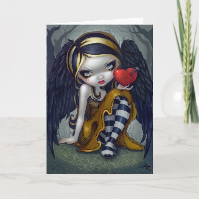 De Festividades "Coração cartão das unhas" (Frente)