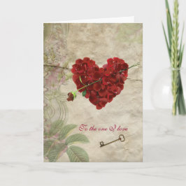 De Festividades Coração do Namorados Petal Romance Rosa com Cartão