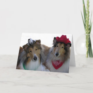 De Festividades Cowpokes do Collie todo o cartão da ocasião