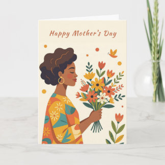 De Festividades Dê Flores a Ela Cartão do Dia das Mães