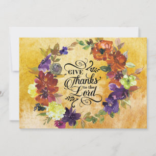 De Festividades Dê Obrigados ao Cartão Plana Lord Thanksanding