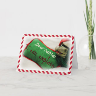 De Festividades Desejo da iguana você um cartão do Feliz Natal