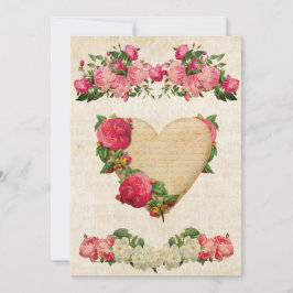 De Festividades Dia dos Namorados cartão Vintage