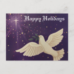 De Festividades Dove of Peace Happy Holidays - Cartão postal