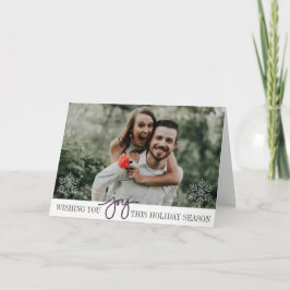 De Festividades Elegante Hanukkah Joy Cartão com fotos dobrado