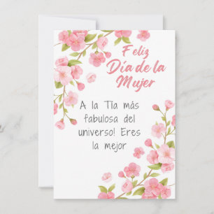 De Festividades Espanhol - Tia Feliz Cartão do Dia das Mulheres