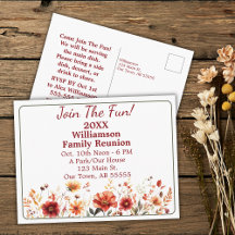 Fall Wildflower Junta-Se Ao Cartão Postal Da Reuni