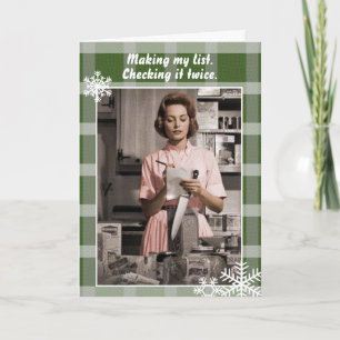 De Festividades Fazer minha lista, verificando duas vezes Cartão d