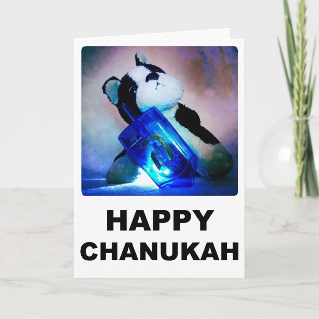 De Festividades Feliz Cartão Chanukah (Frente)