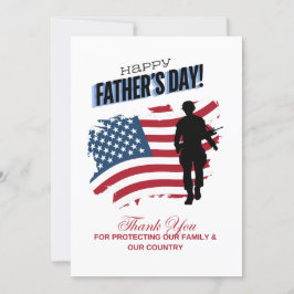 De Festividades Feliz Dia dos Pais Cartão Militar