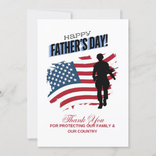 De Festividades Feliz Dia dos Pais Cartão Militar