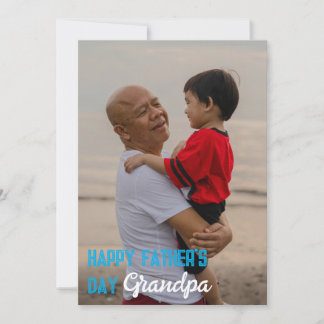 De Festividades Feliz Dia dos Pais, Vovô  Cartão Personalizado