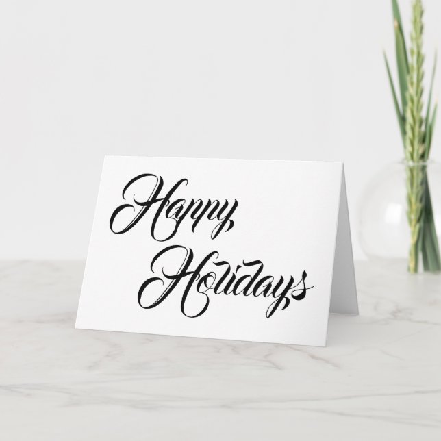 De Festividades Feliz feriado, cartão (Frente)