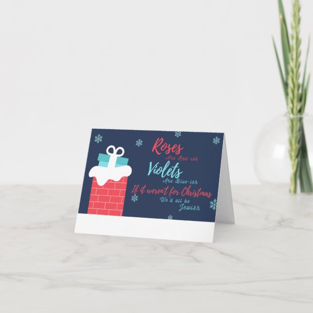 De Festividades Feliz Natal / Cartão Judaico (Frente)