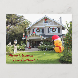 De Festividades Feliz Natal Do Cartão Postal Da Califórnia!