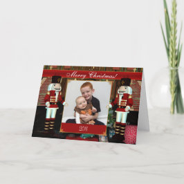 De Festividades Feliz Natal Nutcracker Seu Cartão com fotos