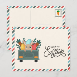 De Festividades Feliz Páscoa Cartão Postal da Feira dos Agricultor