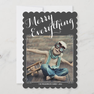 De Festividades Feliz tudo Natal vintage Cartão com fotos