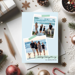 De Festividades Fita Xadrez Festiva - V1 - Cartão Foto Feriado Pla