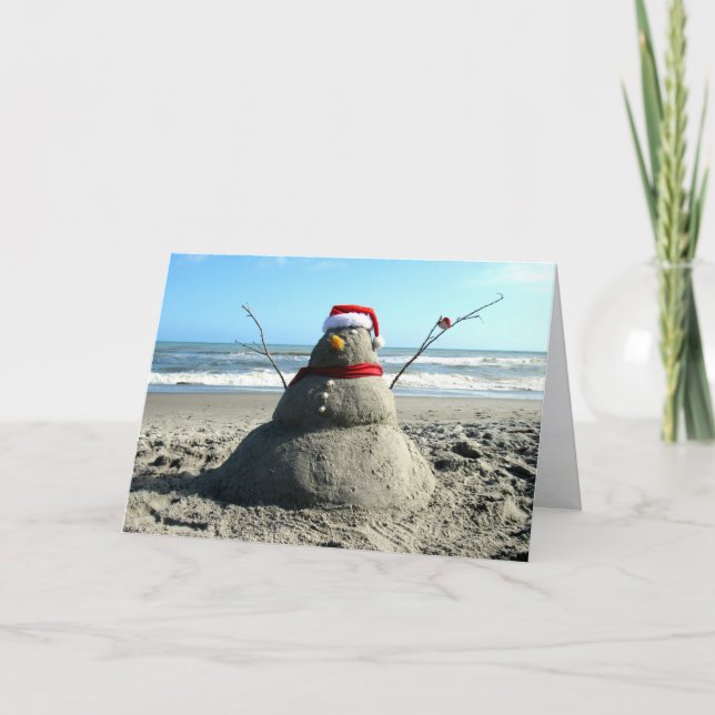 De Festividades Flórida Snowman (3232) - Cartão Saudável (Frente)