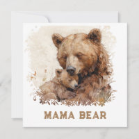 *~* Foto MAMÃE URSO  Ap72 Cartão do Dia das Mães C