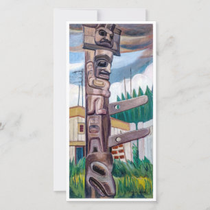 De Festividades Haida Totem   Emily Carr   Cartão