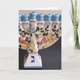 De Festividades Hanukkah feliz - cartão vertical