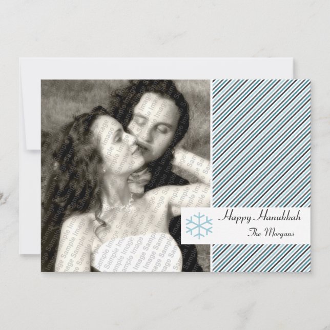 De Festividades Hanukkah listra o cartão (Frente)