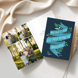 De Festividades Joyous Tidings | Cartão Hanukkah com fotos Dentro