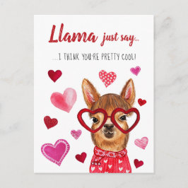 De Festividades Llama Apenas Diga | Tamanho do Cartão Postal do di