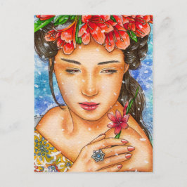 De Festividades "Maravilhas do Inverno: Kafir Lily" cartão postal 