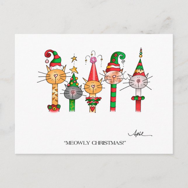 De Festividades MEIA NATAL! Cartão Postal (Frente)