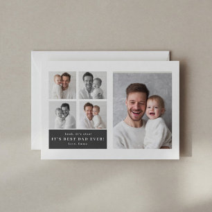 De Festividades Melhor Pai do Mundo Cartão Personalizado com Foto 