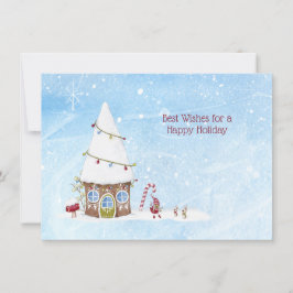 De Festividades Melhores Desejos Cartão Personalizado do Gnome do 