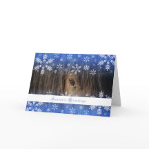 Mustang preto - cartão do feriado 5x7