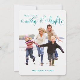 De Festividades Na Venda! Feliz e Cartão com fotos azul brilhante 