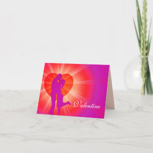 De Festividades Namorados beijo "seja meu", cartão vermelho roxo,