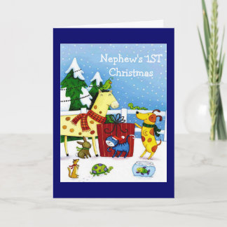 De Festividades Natal do sobrinho o ø - cartão