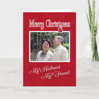 De Festividades Natal, para o Meu Marido - Cartão com fotos